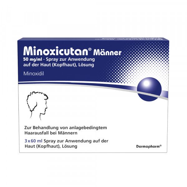bodyguardapotheke MINOXICUTAN Männer 50 mg/ml Spray 3x60 ml