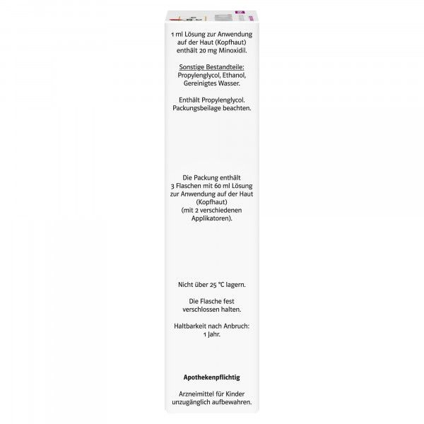 Bodyguardapotheke MINOXIDIL DoppelherzPhar.20mg/ml Lsg.Anw.Haut Frau