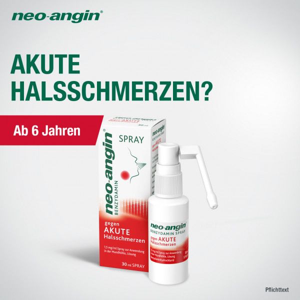 Bodyguardapotheke NEO-ANGIN Benzydamin Akute Halsschmerzen Spray