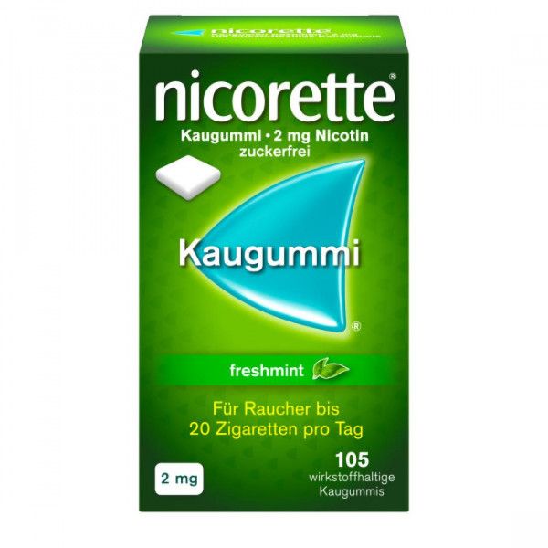 bodyguardapotheke NICORETTE 2 mg freshmint Kaugummi