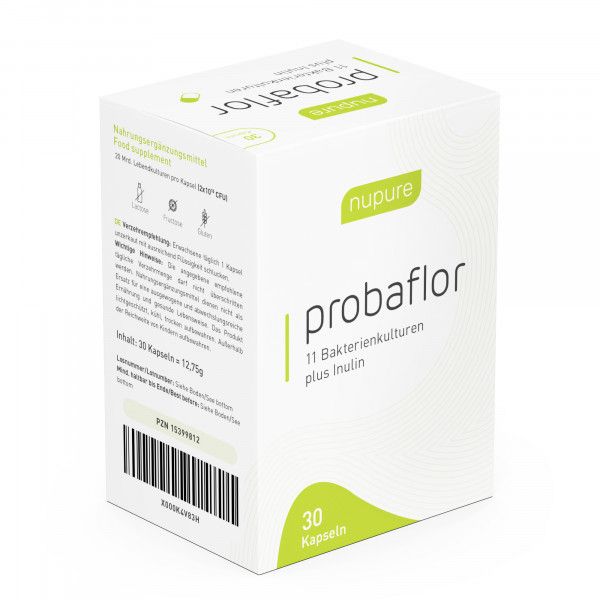 Bodyguardapotheke NUPURE Probaflor - 2-1 Rezeptur Mit 11 Bakterienkulturen + Inulin