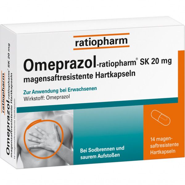 bodyguardapotheke OMEPRAZOL-ratiopharm SK 20 mg magensaftr.Hartkaps