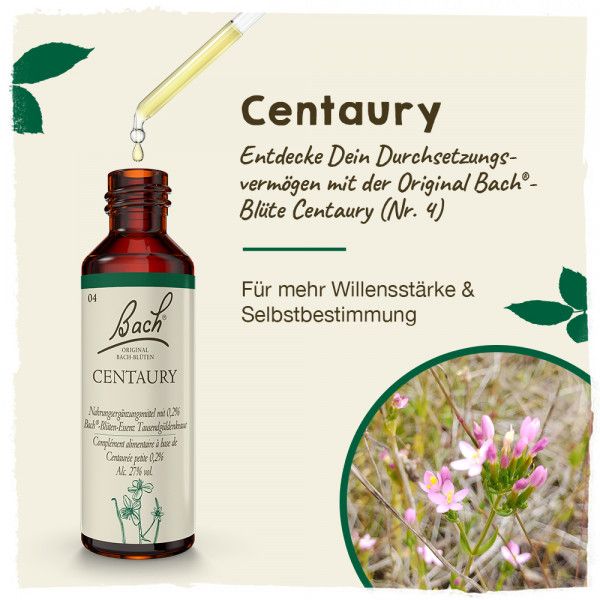 Bodyguardapotheke Original Bachblüten Centaury 20ml