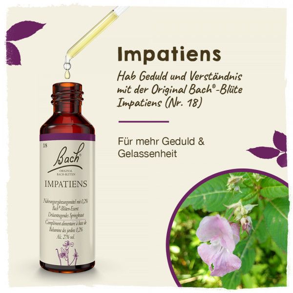 Bodyguardapotheke Original Bachblüten Impatiens 20ml