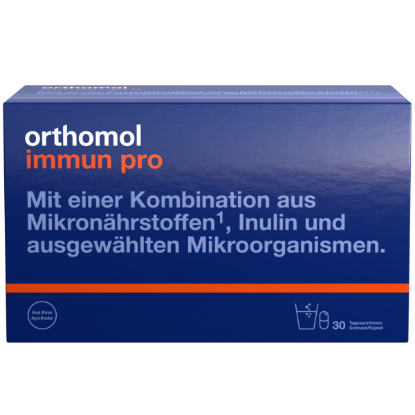 bodyguardapotheke ORTHOMOL Immun pro 30 Tagesportionen Granulat & Kapseln Kombipackung
