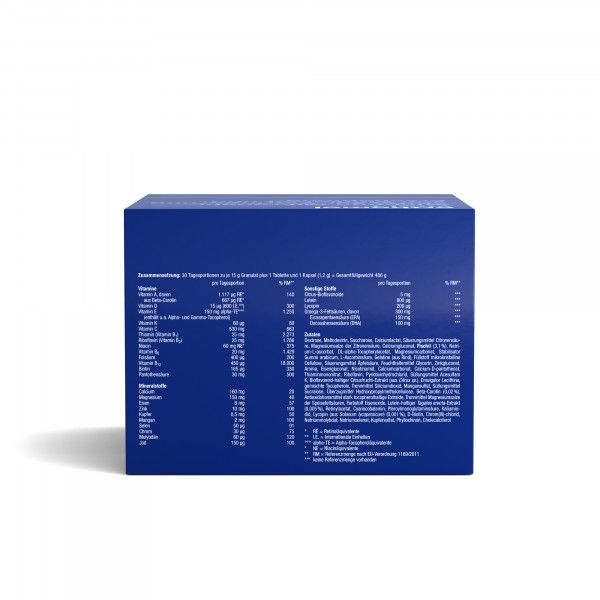 Bodyguardapotheke ORTHOMOL Vital F 30 Tagesportionen Granulat Tablette Kapsel