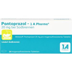 bodyguardapotheke PANTOPRAZOL-1A Pharma 20mg bei Sodbrennen magensaftresistente Tabletten