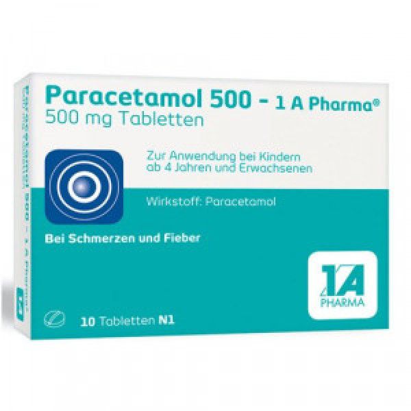 bodyguardapotheke PARACETAMOL 500-1A Pharma Tabletten