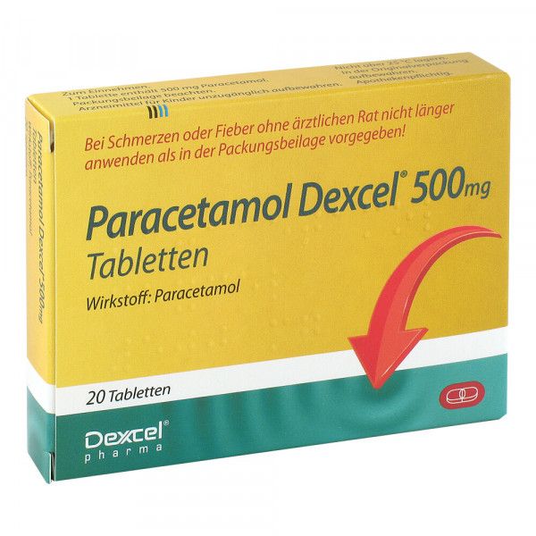 bodyguardapotheke PARACETAMOL Dexcel 500 mg Tabletten