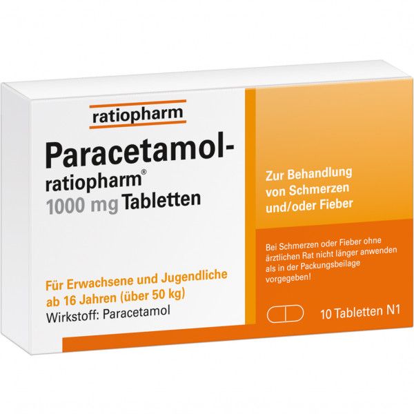bodyguardapotheke PARACETAMOL-ratiopharm 1.000 mg Tabletten