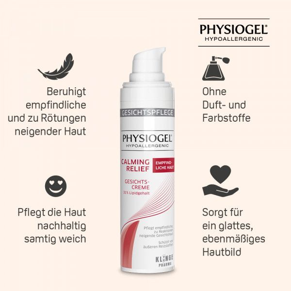 Bodyguardapotheke PHYSIOGEL Calming Relief Gesichtscreme
