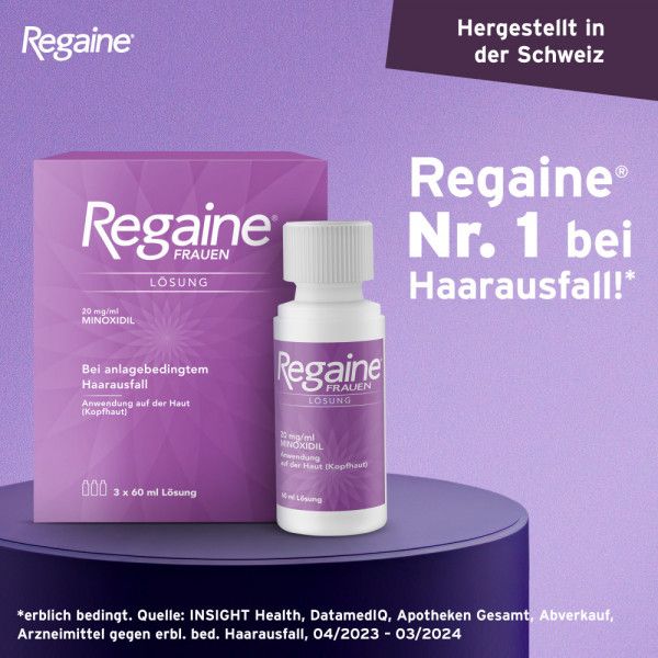 Bodyguardapotheke REGAINE Frauen Lösung Minoxidil Bei Anlagebedingtem Haarausfall