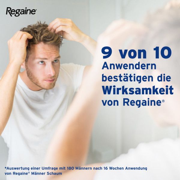 Bodyguardapotheke REGAINE Männer Schaum 50 Mg/g Bei Anlagebedingtem Haarausfall