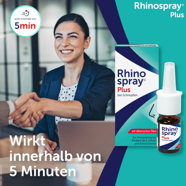 Bodyguardapotheke RHINOSPRAY Plus Bei Schnupfen Mit Feindosierer