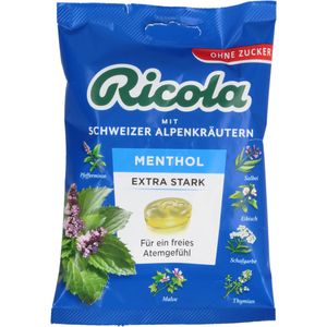 Bodyguardapotheke RICOLA O.Z.Beutel Menthol Extra Stark Bonbons