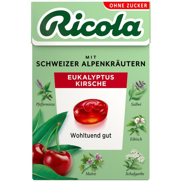 bodyguardapotheke RICOLA o.Z.Box Eukalyptus Kirsche Bonbons