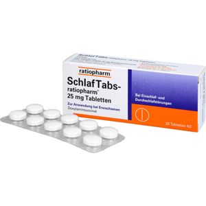 Bodyguardapotheke SCHLAF TABS-ratiopharm 25 Mg Tabletten