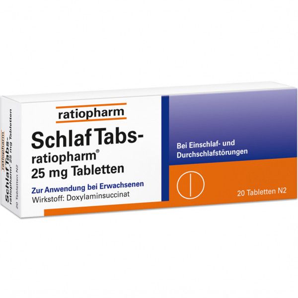 bodyguardapotheke SCHLAF TABS-ratiopharm 25 mg Tabletten