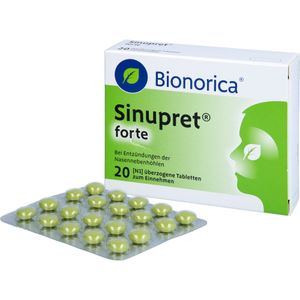 Bodyguardapotheke SINUPRET Forte überzogene Tabletten Bei Entzündungen Der Nasennebenhöhlen