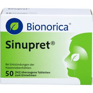 bodyguardapotheke SINUPRET überzogene Tabletten bei Entzündungen der Nasennebenhöhlen