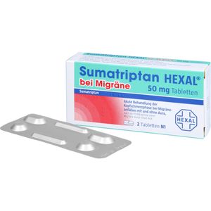 Bodyguardapotheke SUMATRIPTAN HEXAL Bei Migräne 50 Mg Tabletten