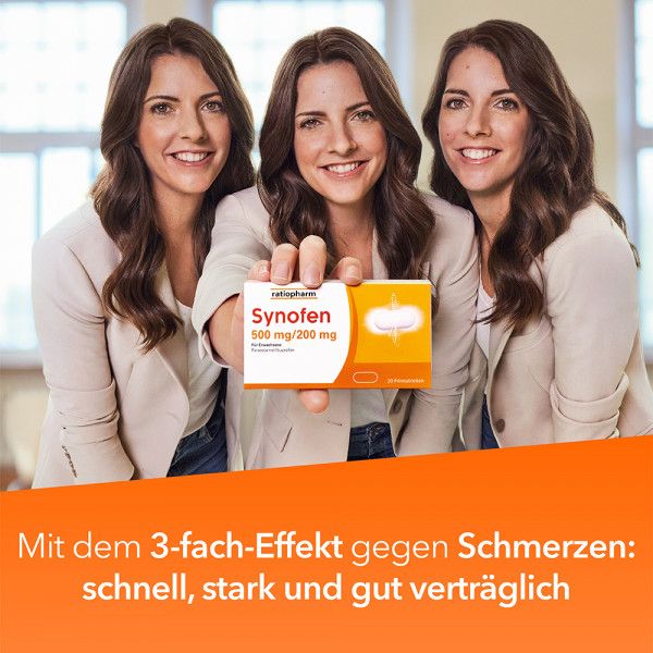 Bodyguardapotheke SYNOFEN 500 Mg/200 Mg Filmtabletten