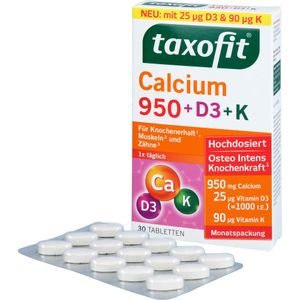 Bodyguardapotheke TAXOFIT Calcium 950+D3+K Tabletten