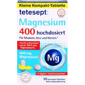 Bodyguardapotheke TETESEPT Magnesium 400 Hochdosiert Tabletten