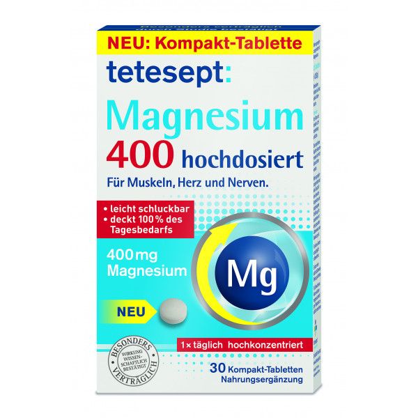 bodyguardapotheke TETESEPT Magnesium 400 hochdosiert Tabletten
