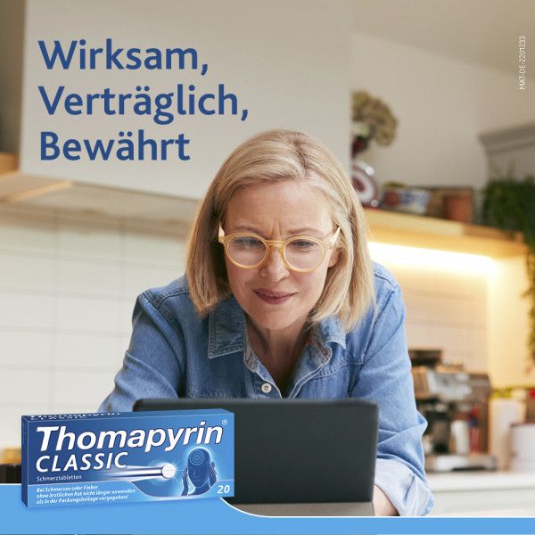 Bodyguardapotheke THOMAPYRIN CLASSIC Schmerztabletten Bei Kopfschmerzen Mit ASS Paracetamol Und Coffein