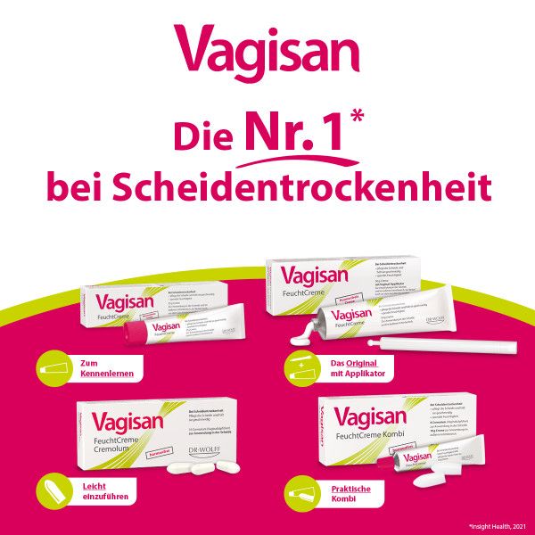 Bodyguardapotheke VAGISAN FeuchtCreme Kombi 8 Ovula+10 G Creme