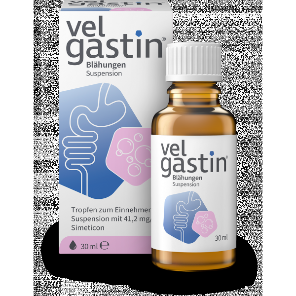 bodyguardapotheke VELGASTIN Blähungen Suspension zum Einnehmen