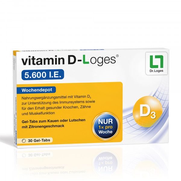 bodyguardapotheke VITAMIN D-LOGES 5.600 I.E. Wochendepot Kautabl