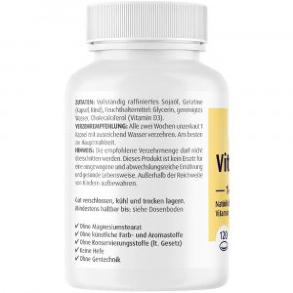 Bodyguardapotheke VITAMIN D3 14.000 I.E. Softgel-Kapseln ZeinPharma