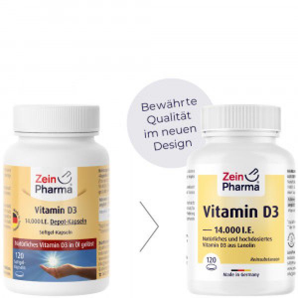Bodyguardapotheke VITAMIN D3 14.000 I.E. Softgel-Kapseln ZeinPharma