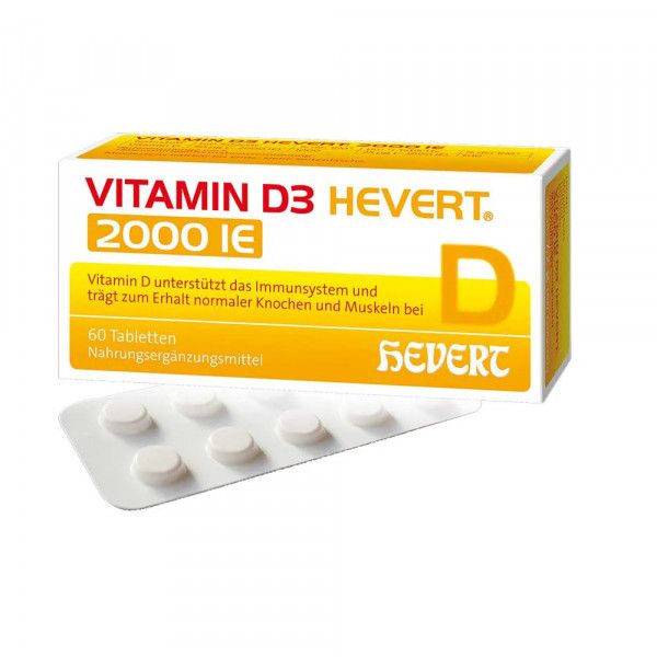 bodyguardapotheke VITAMIN D3 HEVERT 2.000 I.E. Tabletten