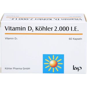 bodyguardapotheke VITAMIN D3 KÖHLER 2.000 I.E. Kapseln