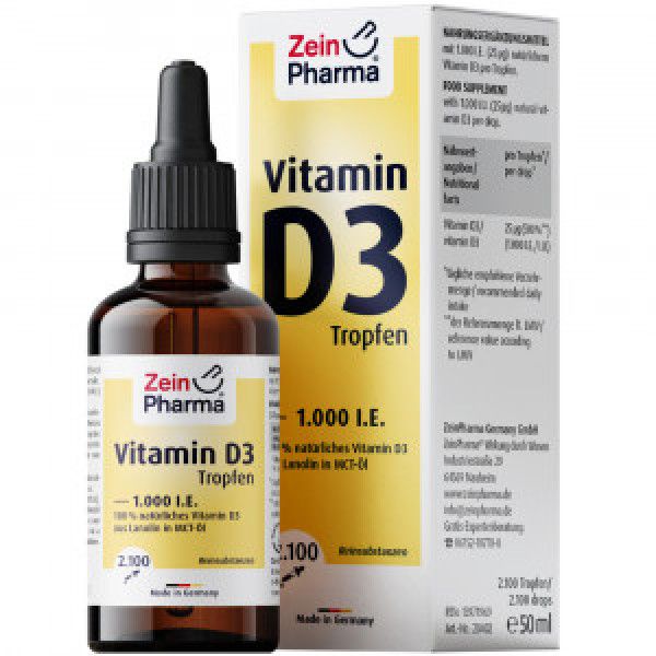 bodyguardapotheke VITAMIN D3 TROPFEN 1.000 I.E. 2100 Tro.ZeinPharma