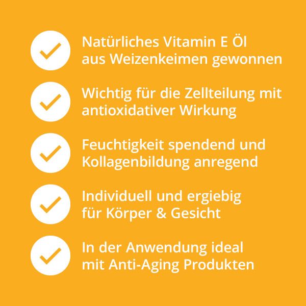 Bodyguardapotheke VITAMIN E ÖL Tocopherol Natürlich