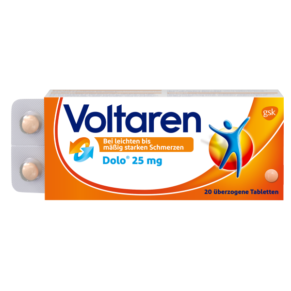 bodyguardapotheke VOLTAREN Dolo 25 mg Schmerztabletten bodyguardapotheke VOLTAREN Dolo 25 mg Schmerztabletten