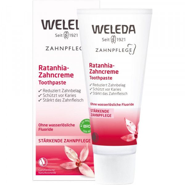 bodyguardapotheke Weleda Ratanhia-Zahncreme - für langanhaltend frischen Atem