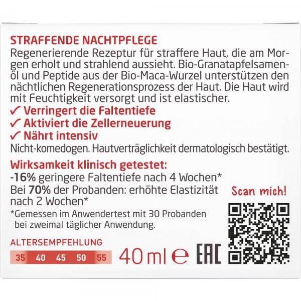 Bodyguardapotheke Weleda Straffende Nachtpflege Granatapfel & Maca-Peptide