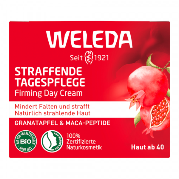 Bodyguardapotheke Weleda Straffende Tagespflege Granatapfel & Maca-Peptide