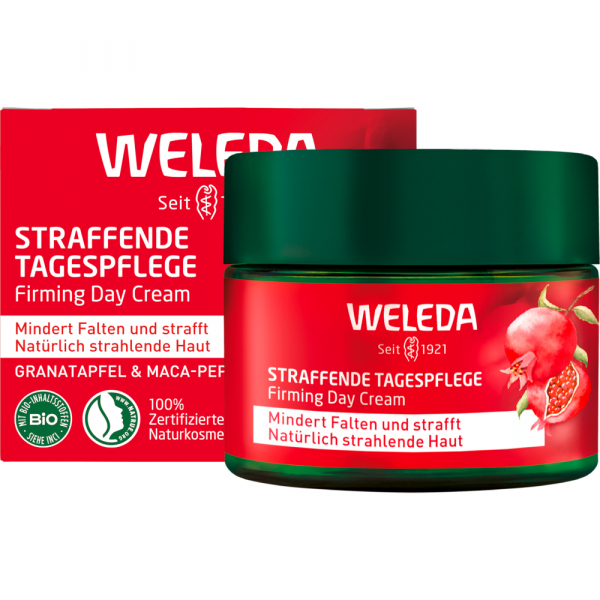 bodyguardapotheke Weleda Straffende Tagespflege Granatapfel & Maca-Peptide