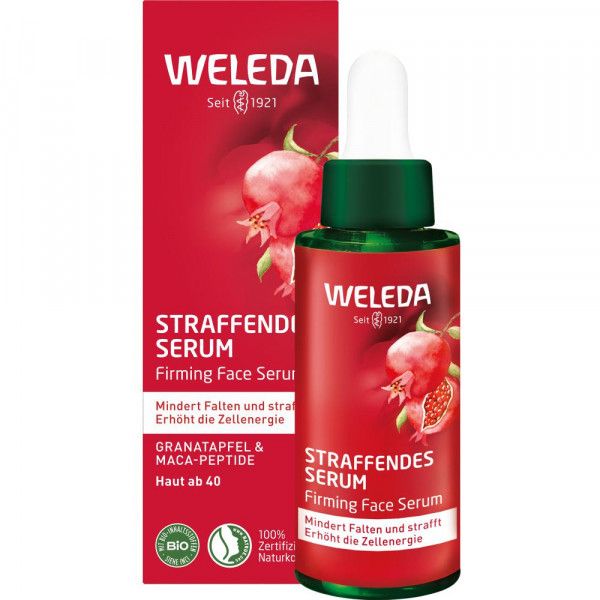 bodyguardapotheke Weleda Straffendes Gesichtsserum Granatapfel & Maca-Peptide