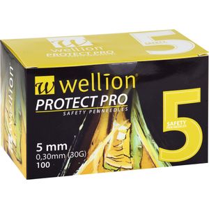 Bodyguardapotheke WELLION PROTECT PRO Safety Pen Needles 30 G 5 Mm