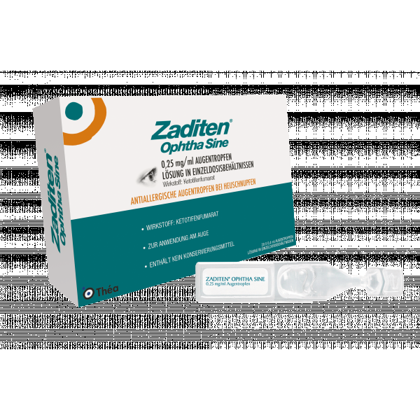 bodyguardapotheke ZADITEN ophtha sine 0 25 mg/ml Augentr.Einzeldos