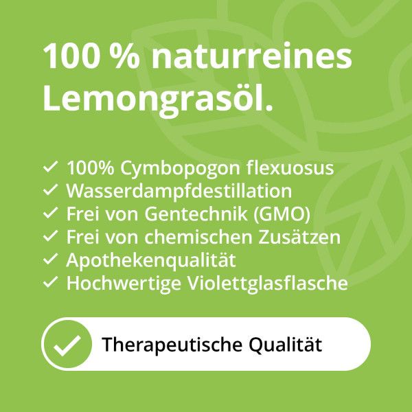 Bodyguardapotheke ZITRONENGRAS Lemongras Öl Naturrein ätherisch