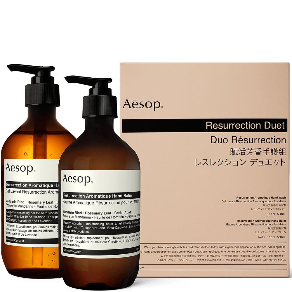 lookfantastic Aesop Resurrection Handreinigung und Balsam Duet