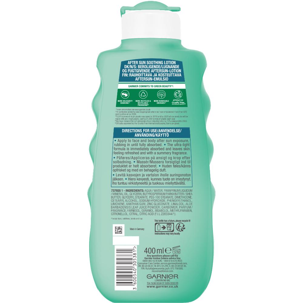 Lookfantastic Ambre Solaire Feuchtigkeitsspendende Beruhigende Lotion Nach Dem Sonnenbad 400 ml